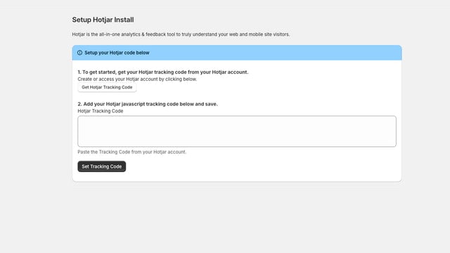 Hotjar Install