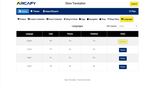 Store Translation Supreme