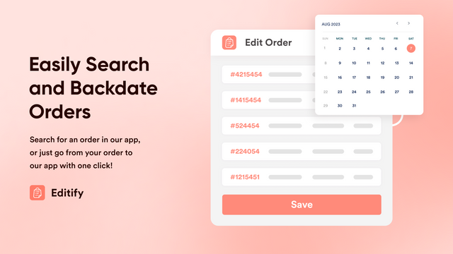 Editify ‑ Order Editor