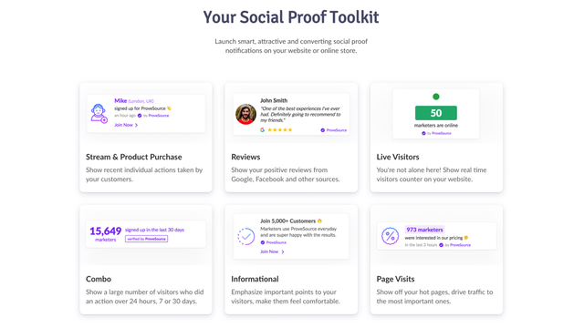 ProveSource: Sales Pop Ups
