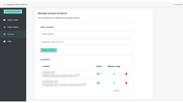Hyperflyer Instant Delivery