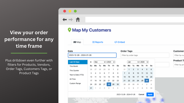 Map My Customers ‑ Orders Map