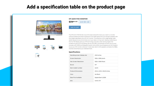Clean Info Tables & Charts