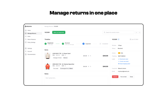 8returns ‑ Returns portal