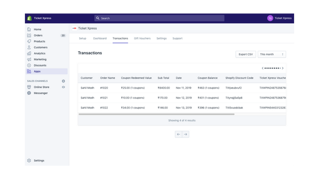 Ticket Xpress: eVoucher System