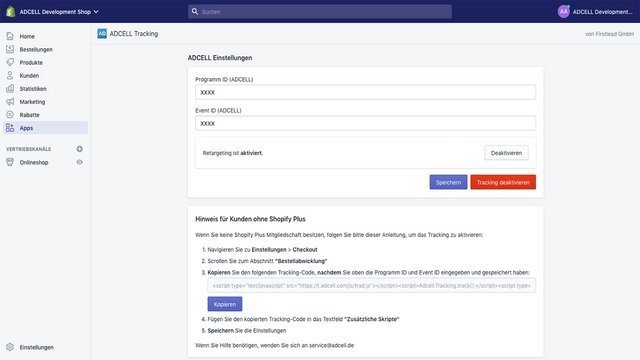 ADCELL Tracking & Remarketing