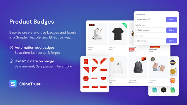 ShineTrust ‑ Product Badges