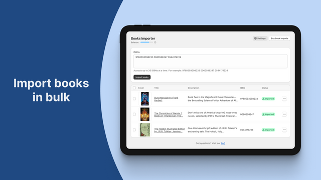 ISBNExpress: Books Importer