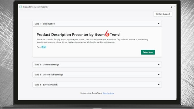 ET Product Tabs & Descriptions