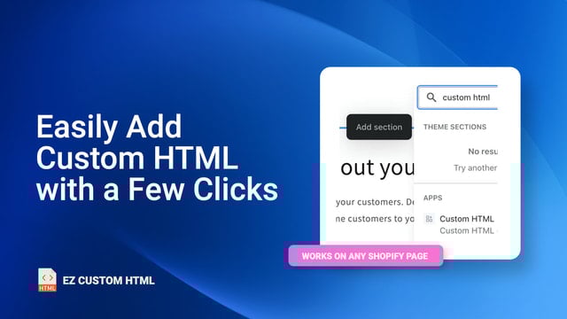 EZ Custom HTML