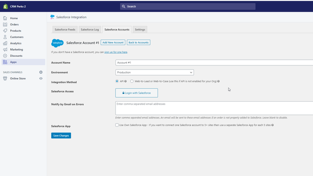 CRM Perks: Salesforce Sync