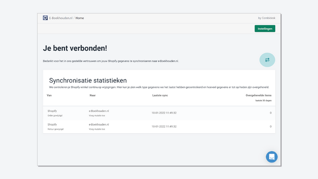 Combidesk e‑Boekhouden.nl