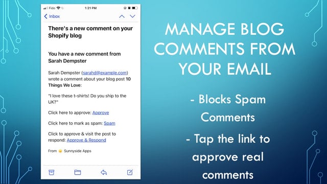 Sunny ‑ Blog Comment Manager