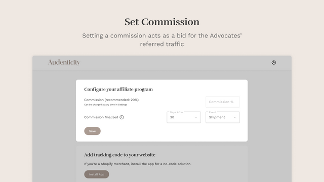 Audenticity Affiliate Network