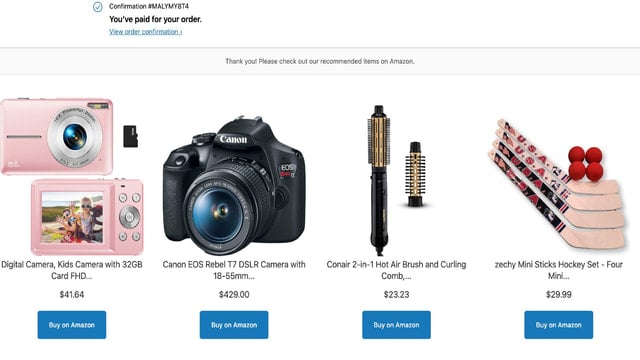 ZY Amazon Post Purchase Upsell