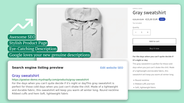 GoWise: AI Product Description