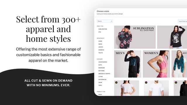 Through6 ‑ Premium Cut&Sew POD