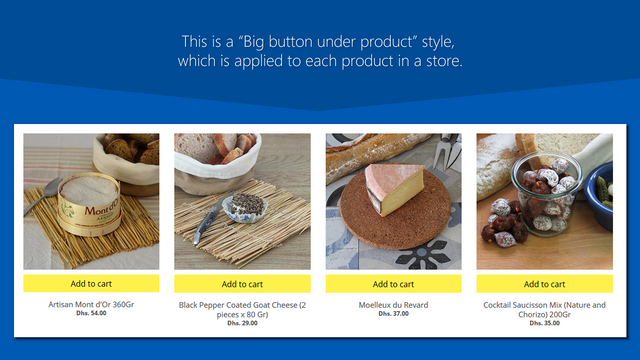 Add to cart button ‑ FoxCart