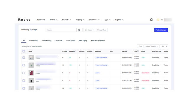 Rasbree: Orders & Shipping Hub