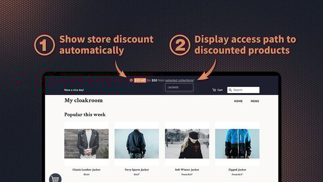 Discount Assistant Bar