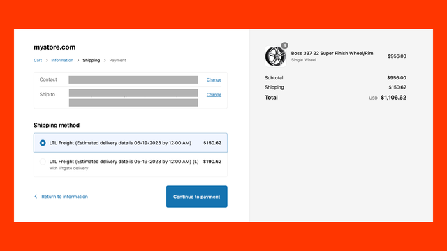 DIY Real Time Shipping Quotes