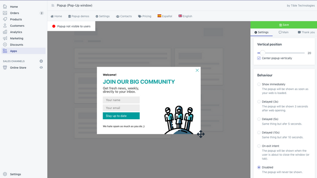 Popup by Tible