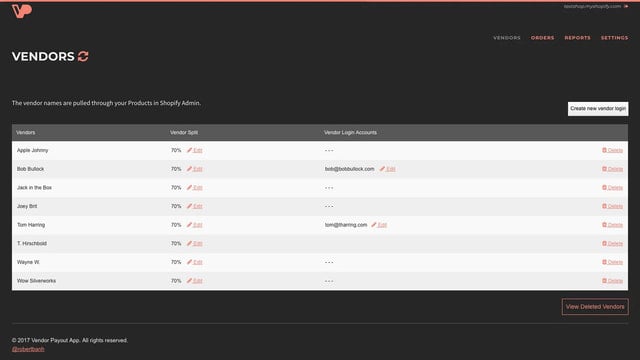 Vendor Payout ‑ MultiVendor