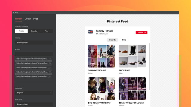 Pinterest Feed by Elfsight