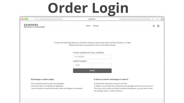 ExOrders ‑ Return & Exchange