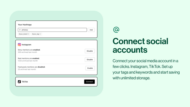 Archive Instagram & TikTok UGC