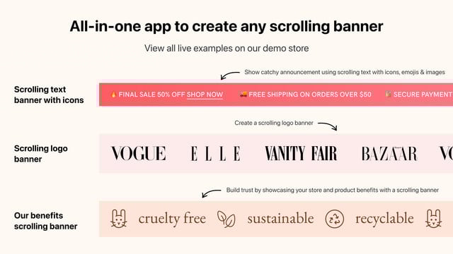 Fab Marquee Scrolling Text