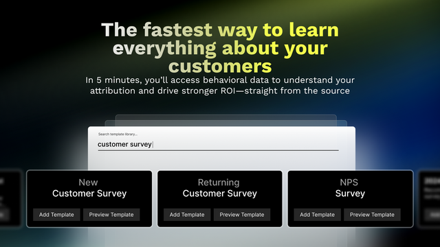 KNO Post Purchase Surveys