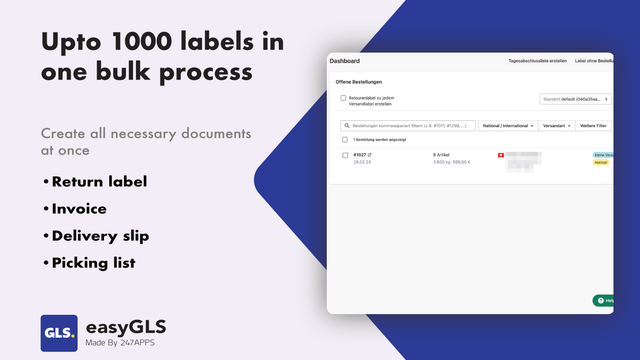 GLS Shipping | easyGLS