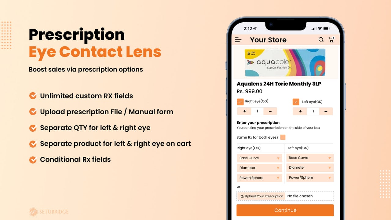 S: Prescription Eye Lens