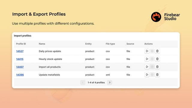 Firebear Import & Export Tool