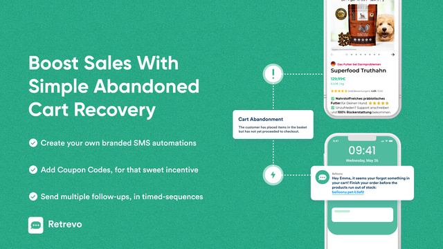 Retrevo ‑ SMS Abandoned Cart