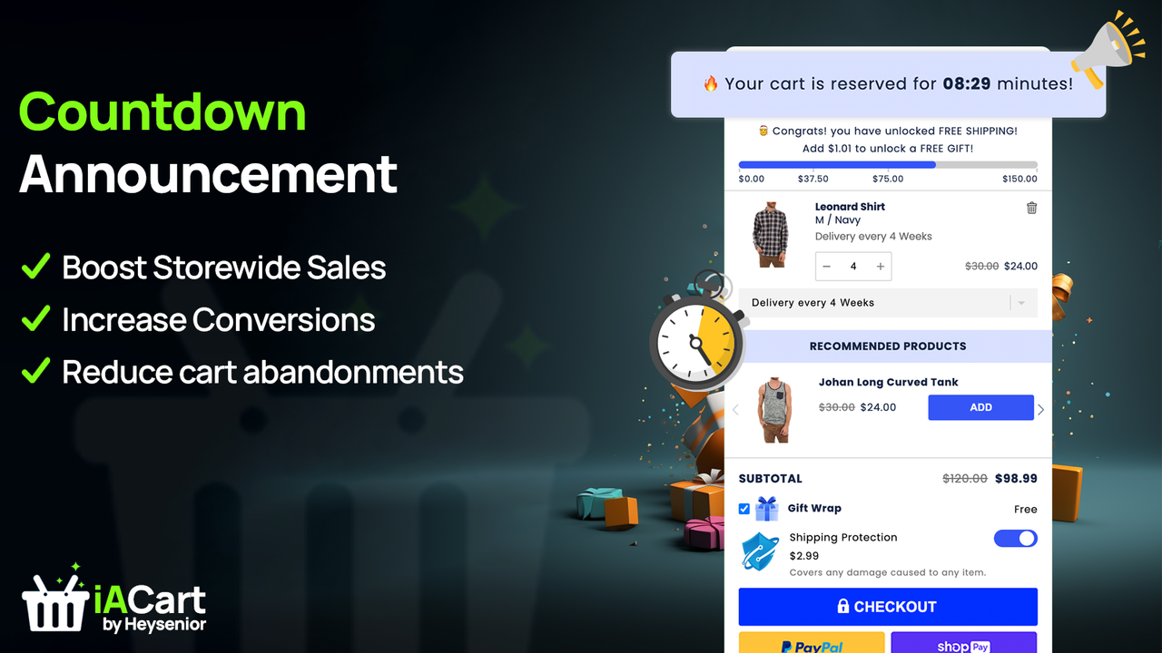 Countdown and Announcements