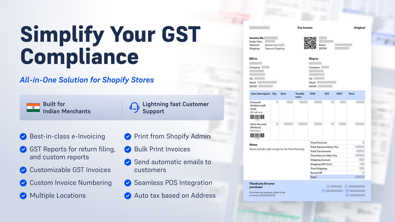 GST Pro: Invoices for India