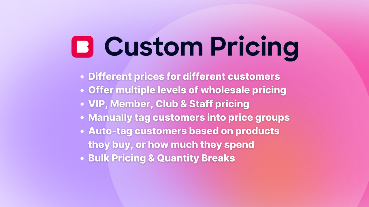 Custom Pricing: Wholesale B2B
