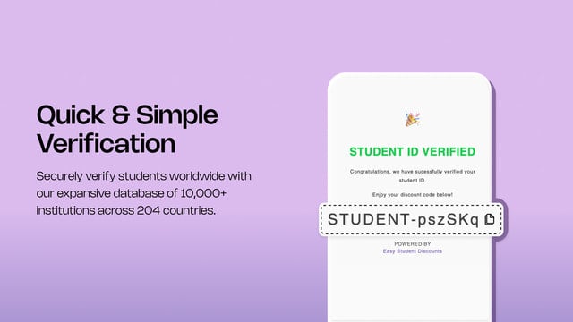 Easy Student Discounts