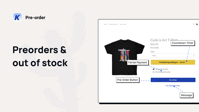 PreOrder App+Partial Payment K