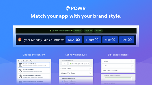POWR: Countdown Timer Bar