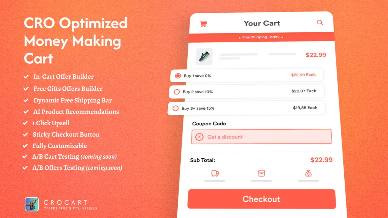 CRO Cart Drawer & Free Gifts