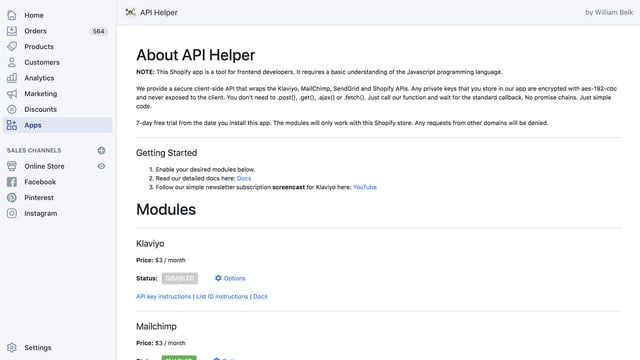 API Helper