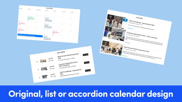 The Shop Calendar