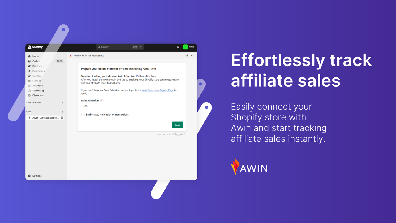 Effortlessly track affiliate sales