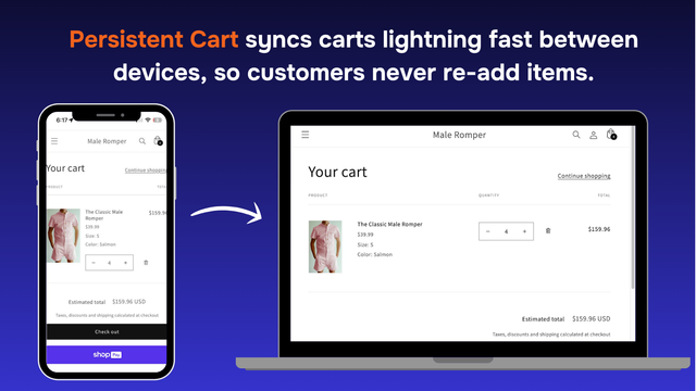 Persistent Cart ‑ Sync Devices