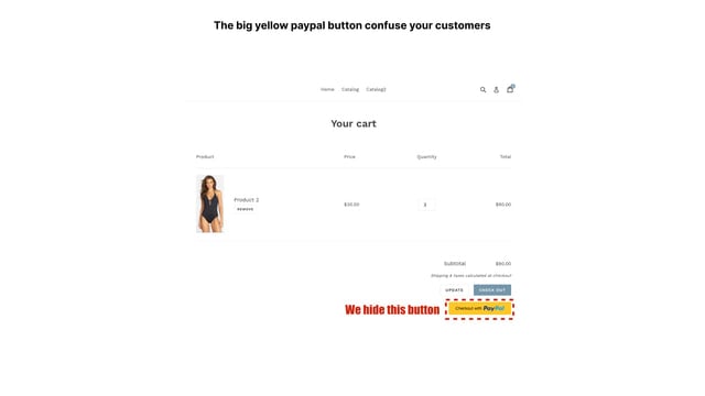 Hide PayPal in Cart by NASP