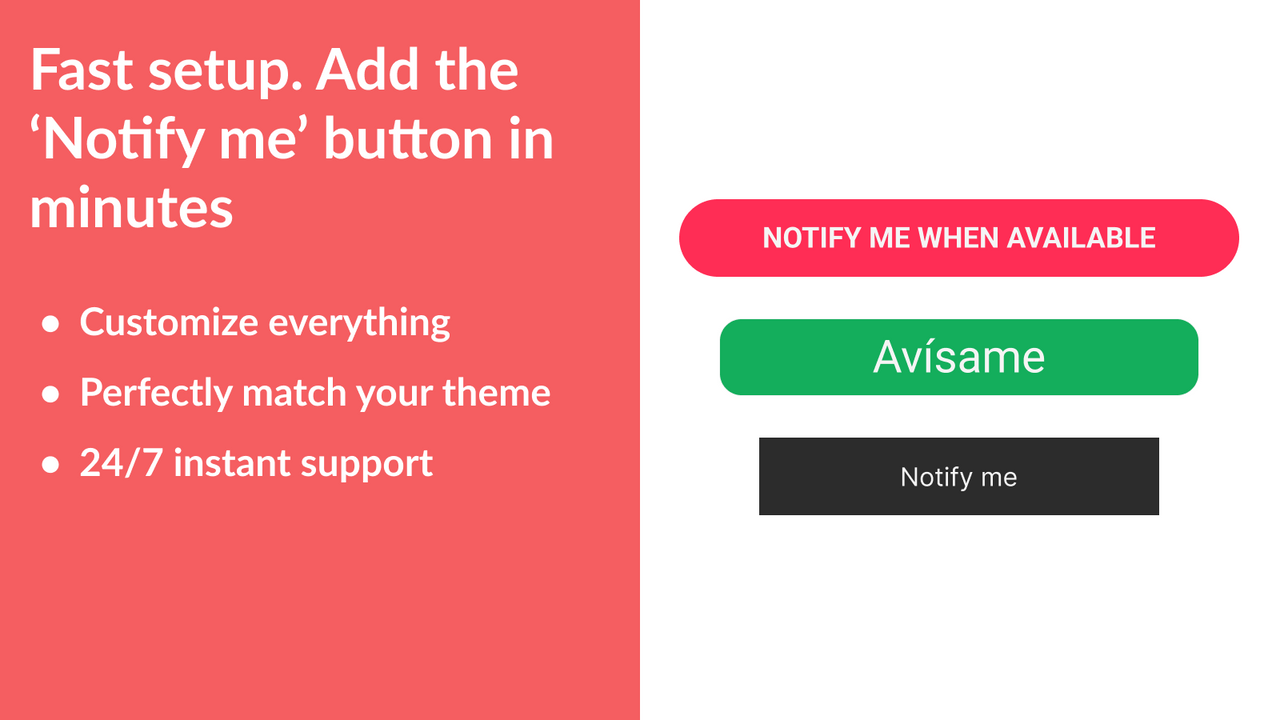 Add the Notify me button in minutes