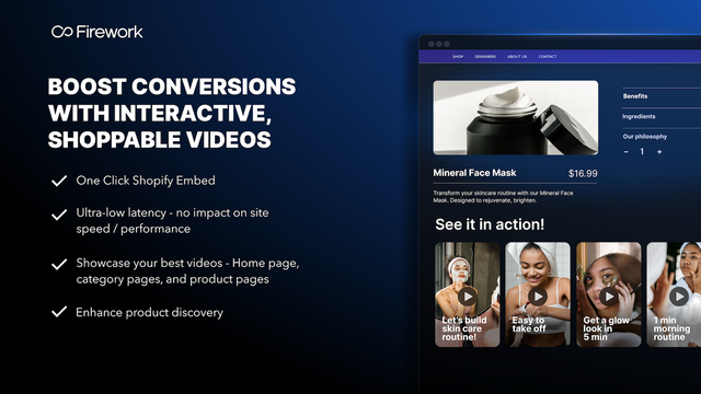 Firework Shoppable Video & UGC